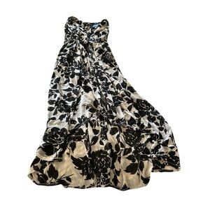 Simply Vera Vera Wang Black and White Asymmetrical Dress
